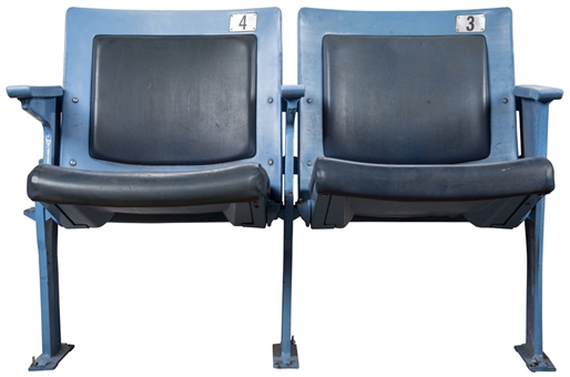 Lot of (2) New York Yankees Stadium Seats (MLB Authenticated & Yankees-Steiner LOA)